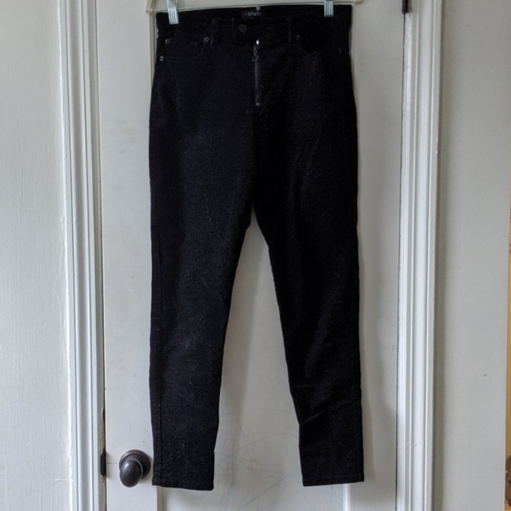 Black corduroys